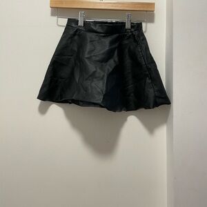 H&M Black Mini Skater Skirt Cocktail
